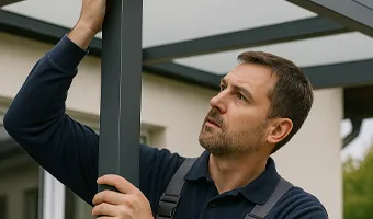 Montage von Dachprofilen