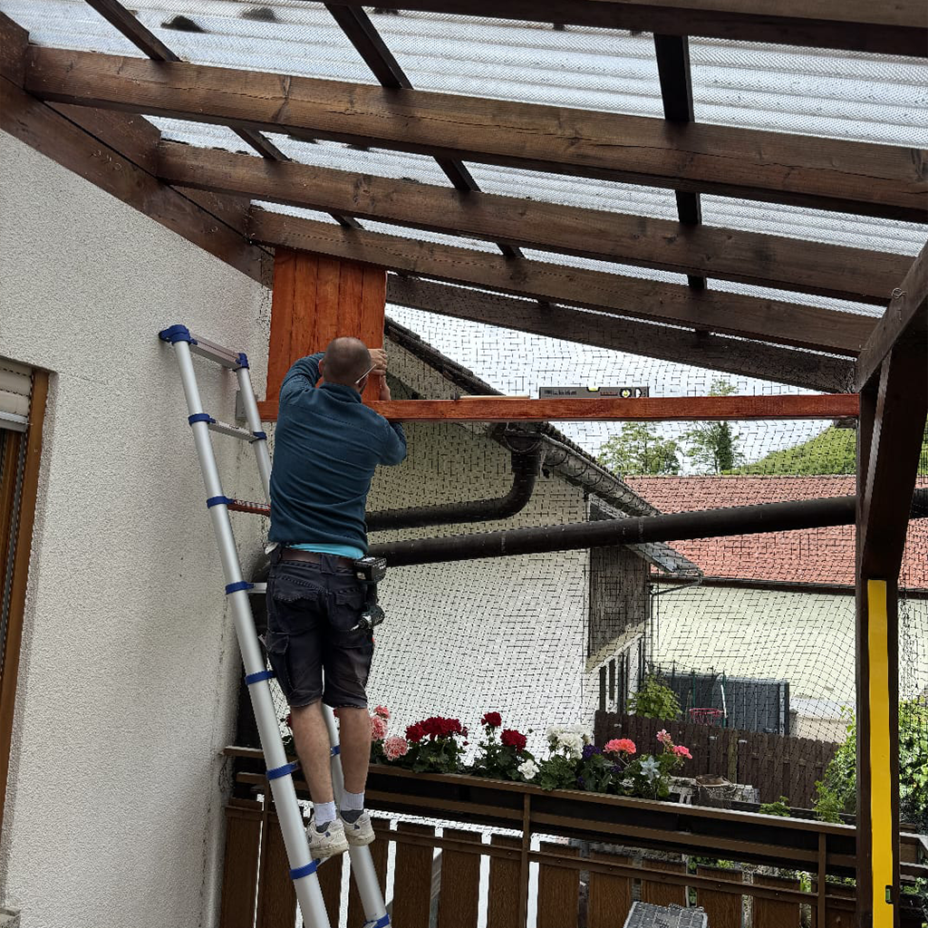 Sonnenschutzmontage 2